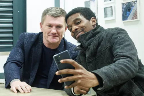 Ricky Hatton meets Josh, a former Centrepoint resident