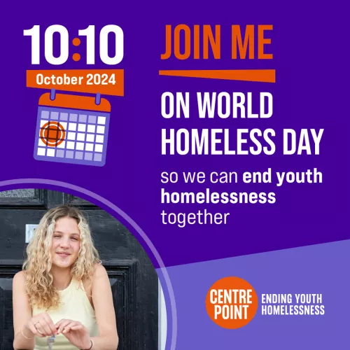 Join me for the 10 10 challenge on World Homeless Day