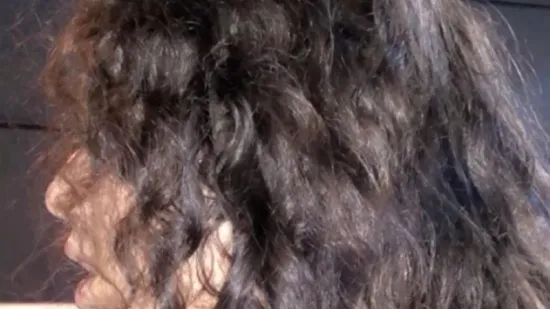 Young person side photo of hair