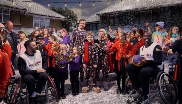 Picture shows a still image of the M&S Christmas campaign from 2022.
