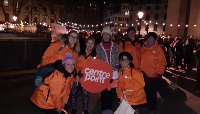 A group of Centrepoint walkers