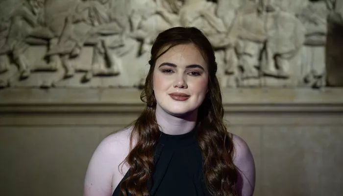 Young person smiling