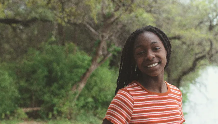 Young woman smiling at the camera