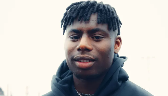Young man smiling