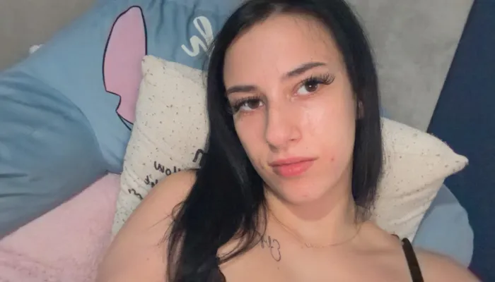 Young woman with black hair