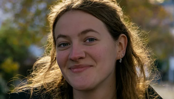 Young woman smiling at camera