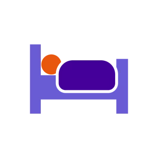 Icon of a person in bed