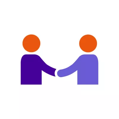 Icon of two people holding hands