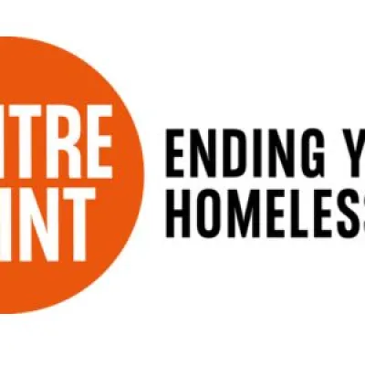 Centrepoint logo with strapline that reads 'ending youth homelessness'
