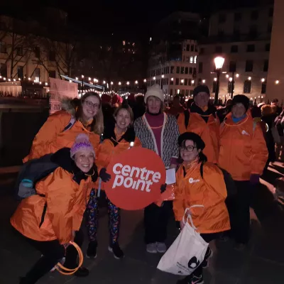 A group of Centrepoint walkers