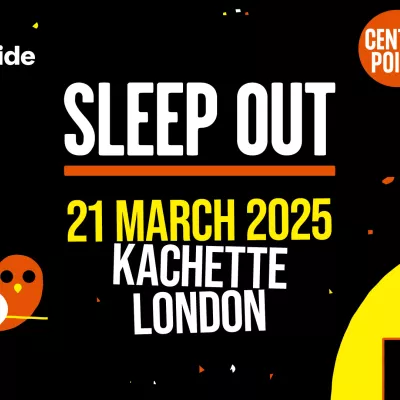 Sleep Out London - Facebook image with Sleep Out information