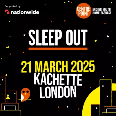 Sleep Out London - Instagram image with Sleep Out information