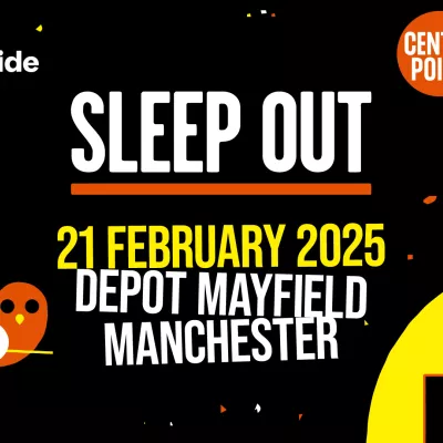 Sleep Out Manchester - Facebook image with Sleep Out information