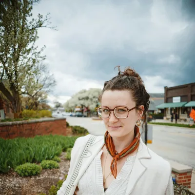 Young woman smiling at camera