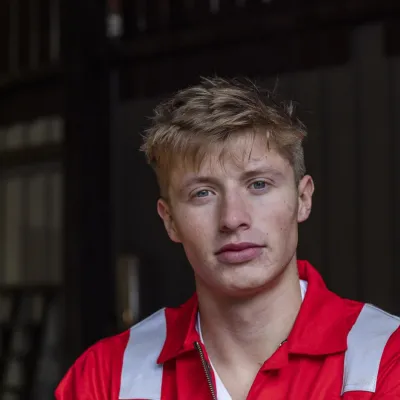 Young man working in construction looks frustrated