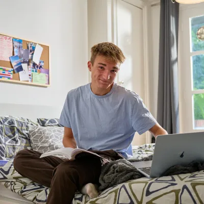 Sam in his room
