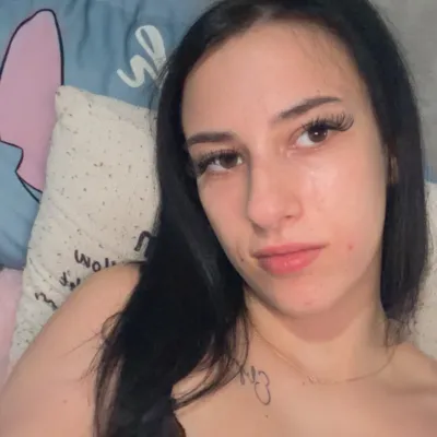 Young woman with black hair