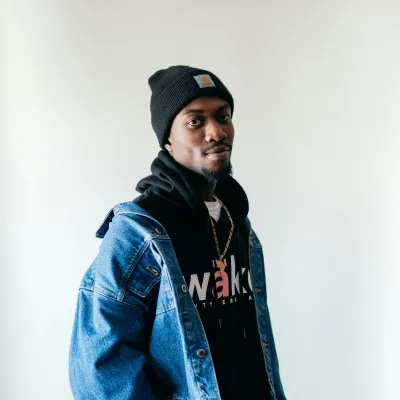Young man smiling 