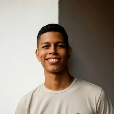 Young man smiling 