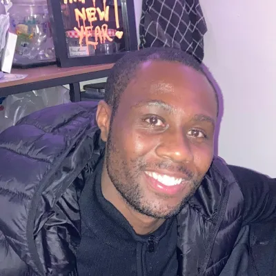 Young man smiling at camera