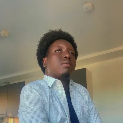 Young man looking away from the camera