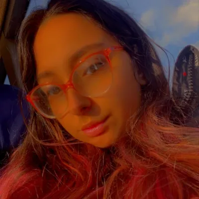Young woman in glasses